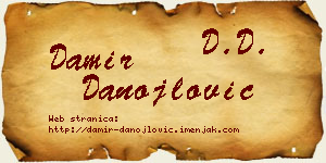Damir Danojlović vizit kartica